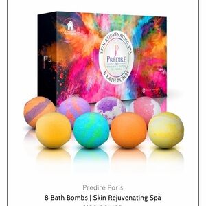 Predire Paris Multicolor Bath Bomb Set — 8 Skin-Rejuvenating Soaks